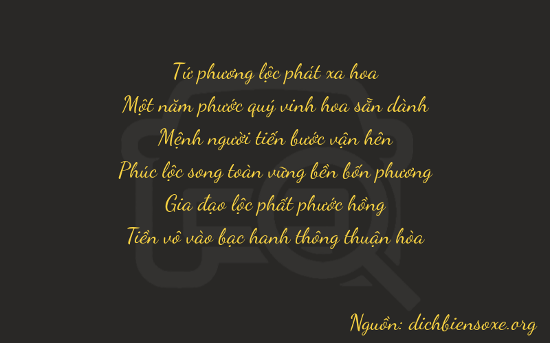 Thơ dịch biển số xe 41260