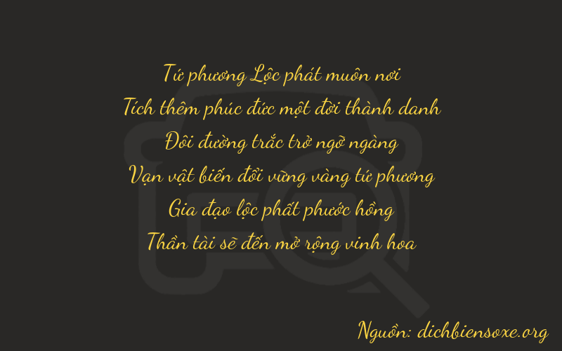 Thơ dịch biển số xe 41268