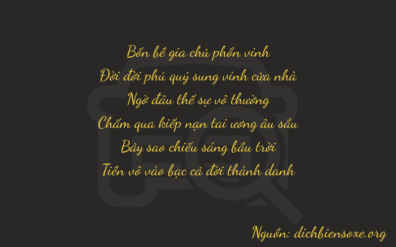 Thơ dịch biển số xe 41270