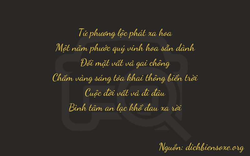Thơ dịch biển số xe 41278
