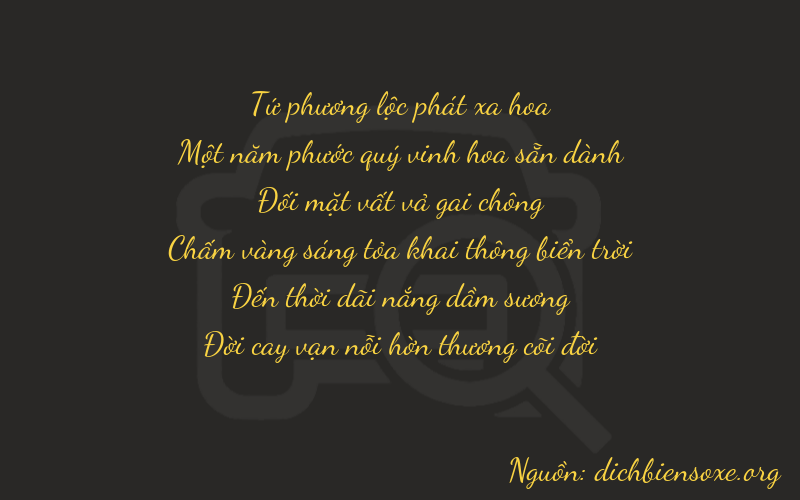 Thơ dịch biển số xe 41287