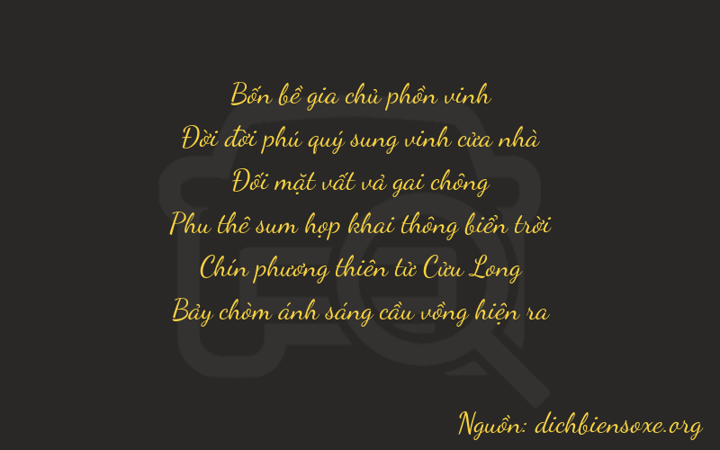 Thơ dịch biển số xe 41297