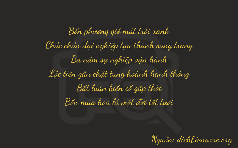 Thơ dịch biển số xe 41301