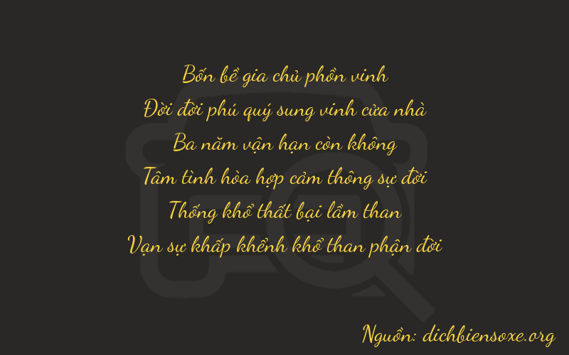 Thơ dịch biển số xe 41315