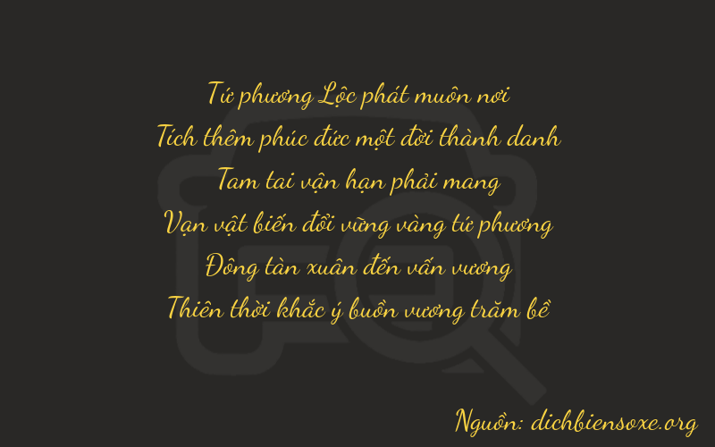 Thơ dịch biển số xe 41349