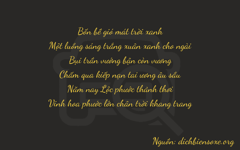 Thơ dịch biển số xe 41352