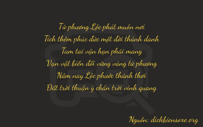 Thơ dịch biển số xe 41358