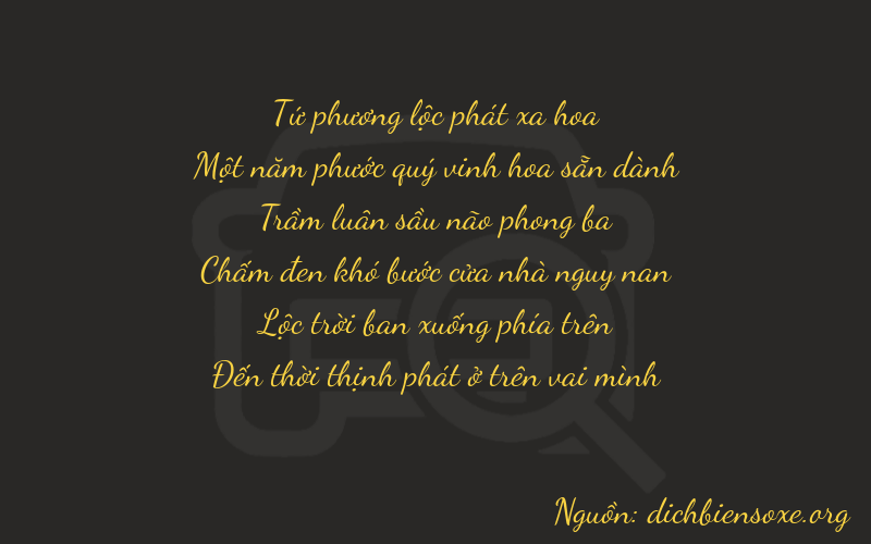 Thơ dịch biển số xe 41368