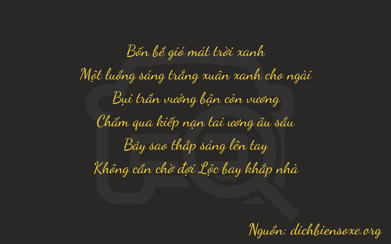 Thơ dịch biển số xe 41370