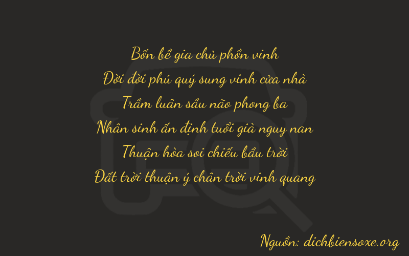 Thơ dịch biển số xe 41378