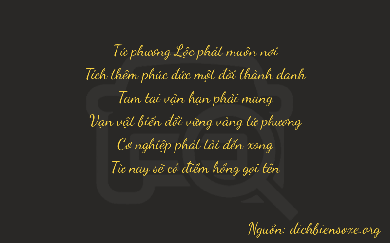 Thơ dịch biển số xe 41385