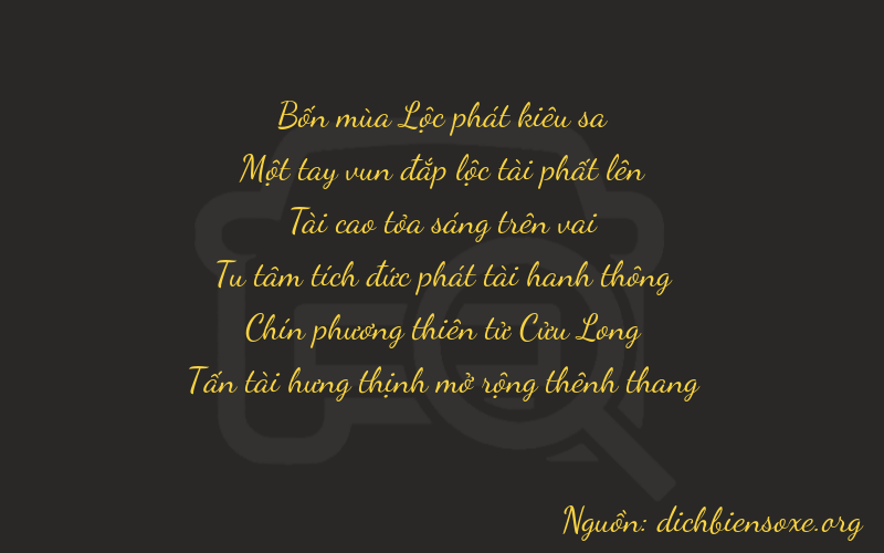 Thơ dịch biển số xe 41398