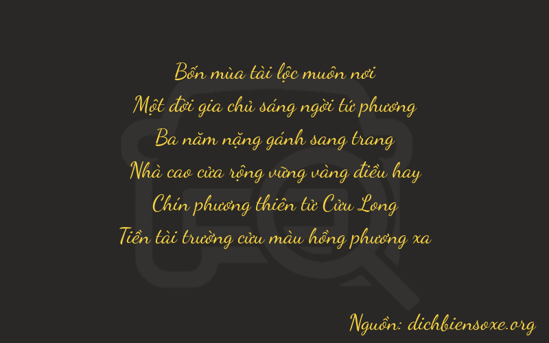 Thơ dịch biển số xe 41399