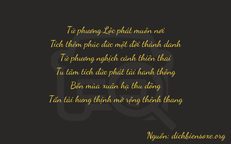 Thơ dịch biển số xe 41448