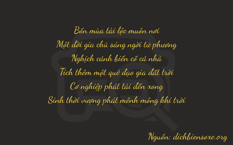Thơ dịch biển số xe 41480
