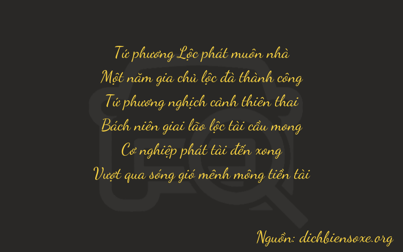 Thơ dịch biển số xe 41483