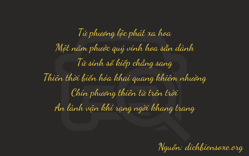 Thơ dịch biển số xe 41494