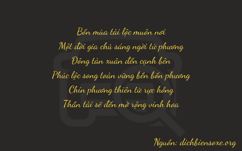 Thơ dịch biển số xe 41498