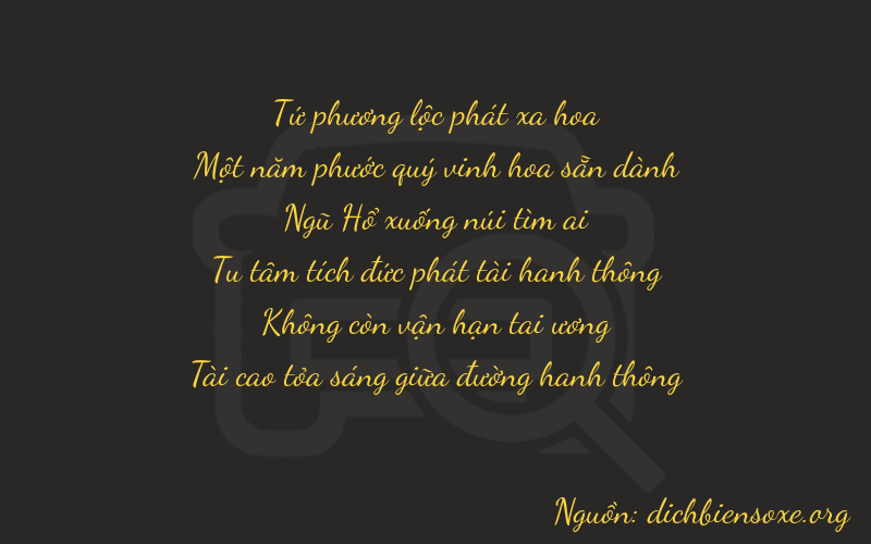 Thơ dịch biển số xe 41503
