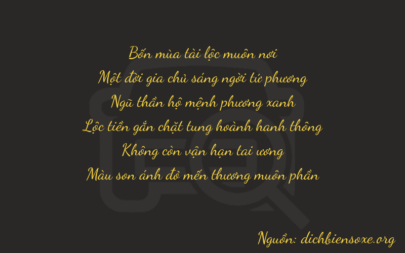 Thơ dịch biển số xe 41507