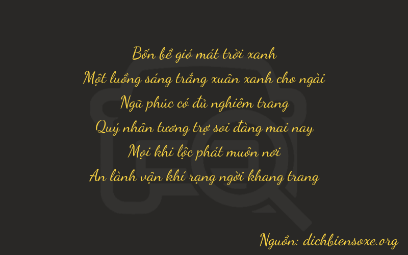 Thơ dịch biển số xe 41514