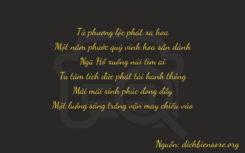 Thơ dịch biển số xe 41521