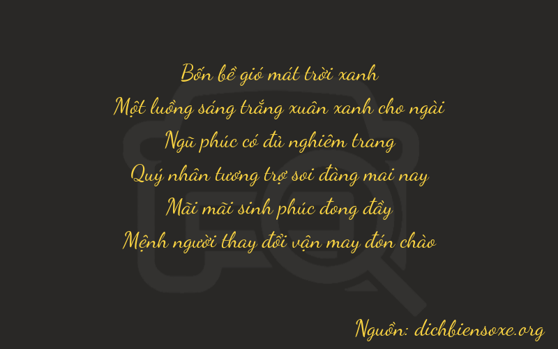 Thơ dịch biển số xe 41523