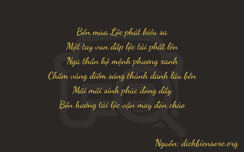 Thơ dịch biển số xe 41524