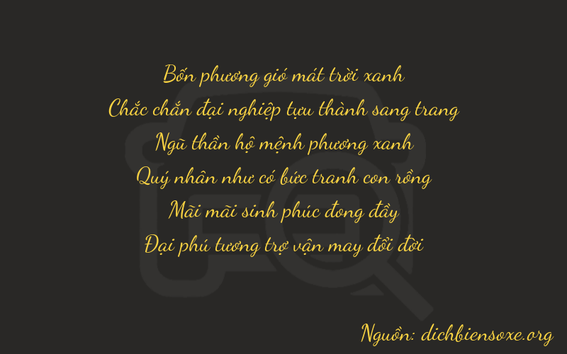 Thơ dịch biển số xe 41526