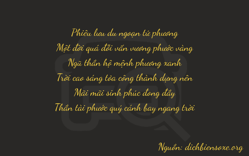 Thơ dịch biển số xe 41527
