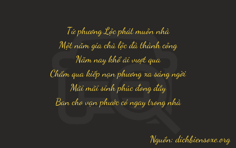 Thơ dịch biển số xe 41528