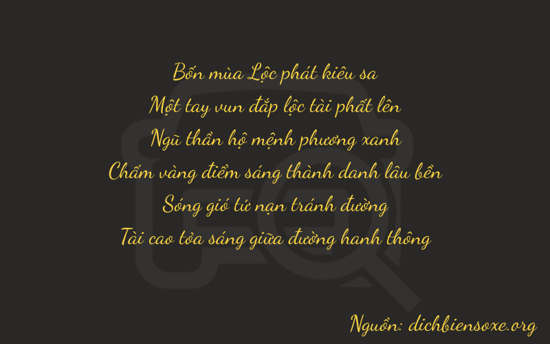 Thơ dịch biển số xe 41533