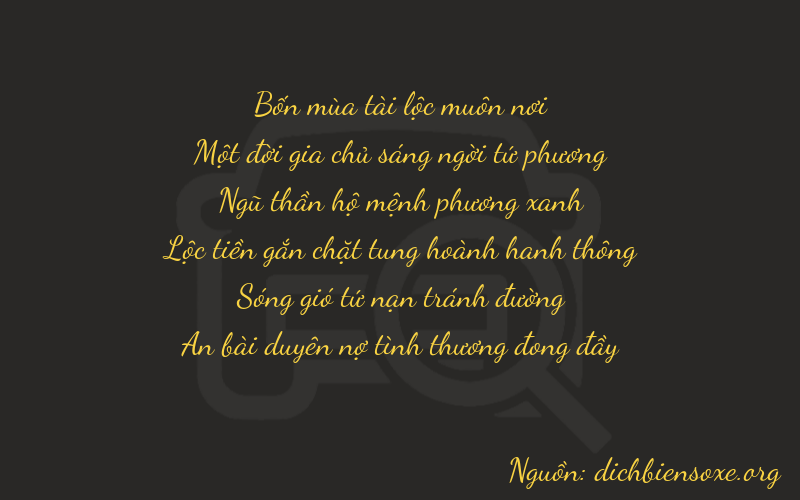 Thơ dịch biển số xe 41534