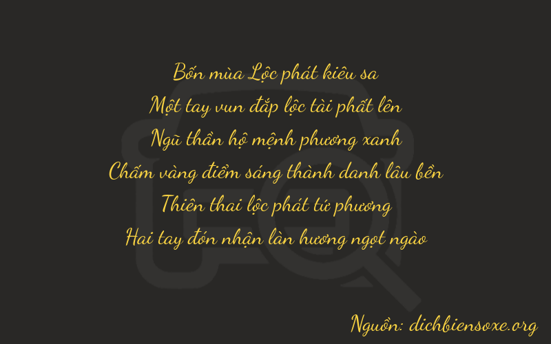 Thơ dịch biển số xe 41542