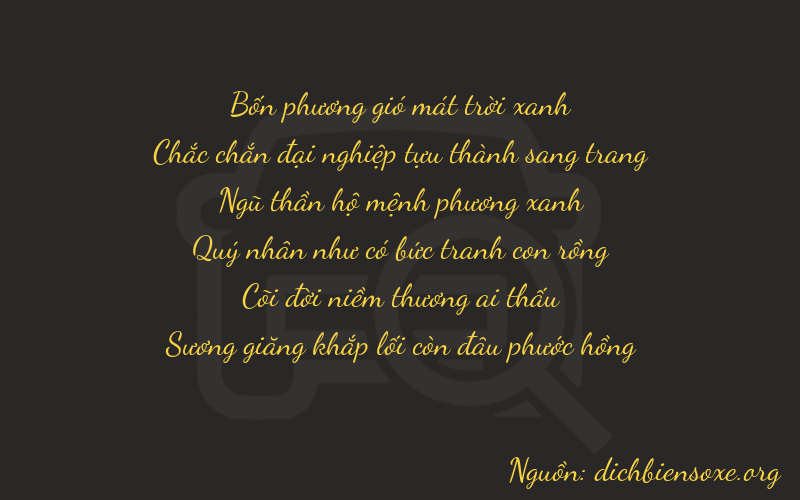 Thơ dịch biển số xe 41544