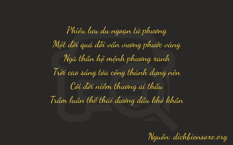 Thơ dịch biển số xe 41545