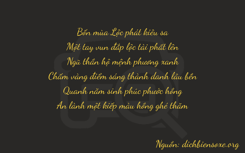 Thơ dịch biển số xe 41551