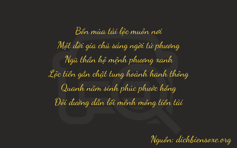 Thơ dịch biển số xe 41552