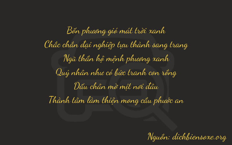 Thơ dịch biển số xe 41553