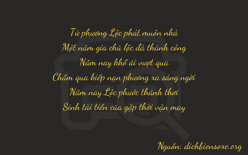 Thơ dịch biển số xe 41555