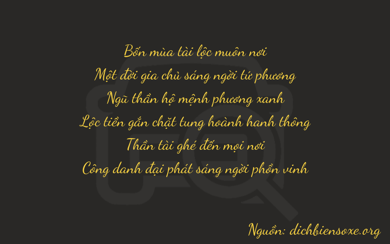 Thơ dịch biển số xe 41561