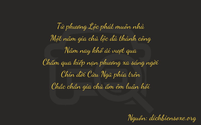 Thơ dịch biển số xe 41591