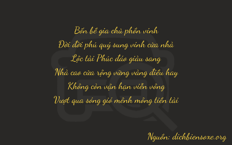 Thơ dịch biển số xe 41603