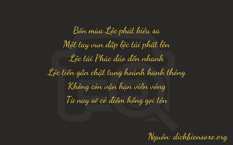 Thơ dịch biển số xe 41605