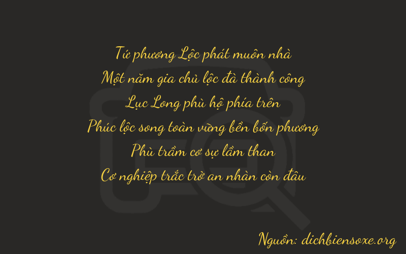 Thơ dịch biển số xe 41609