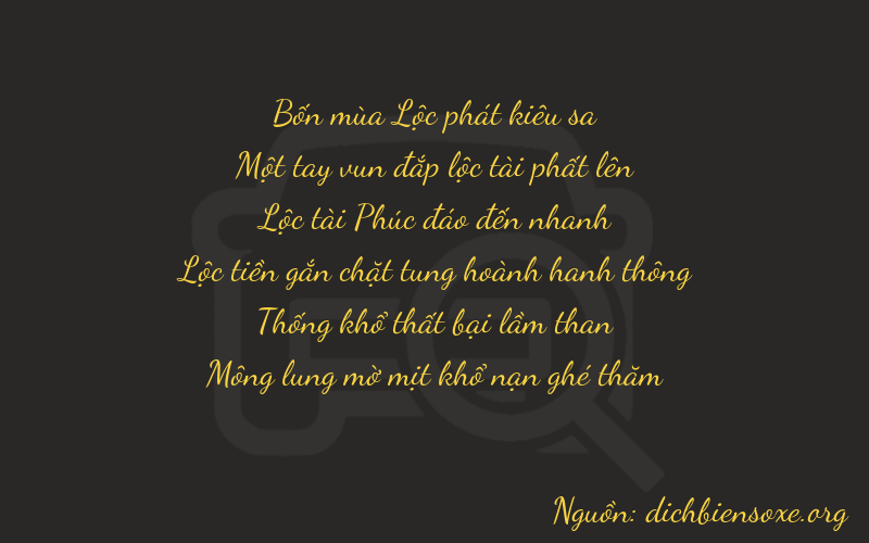 Thơ dịch biển số xe 41614
