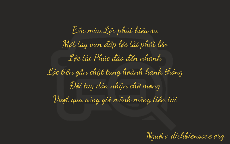 Thơ dịch biển số xe 41623