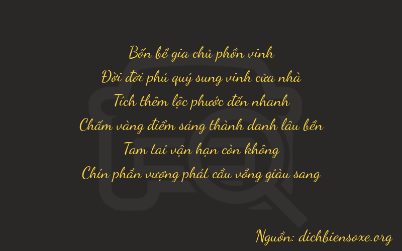Thơ dịch biển số xe 41639