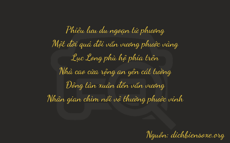 Thơ dịch biển số xe 41644