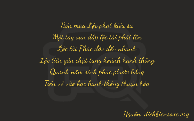 Thơ dịch biển số xe 41650